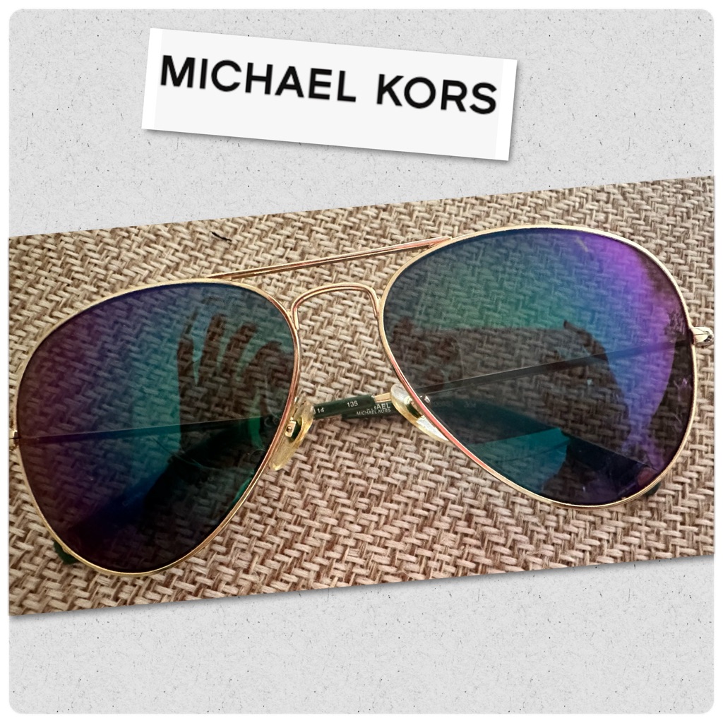 Michael Kors Mirrored Aviator Sunglasses